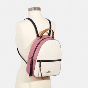 Jordyn Backpack In Colorblock with Double Corner Zip Wristlet in Colorblock